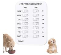 YURIXIANGBAN Did You Feed The Cat Tracker, Dog Fed Sign Flip Am Pm, Food Feeding Reminder Magnets Device for Dogs and Cats, Pet Has Been Fed Schedule Clip, Daily Pets Supplies Essentials(A)
