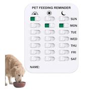 YURIXIANGBAN Did You Feed The Cat Tracker, Dog Fed Sign Flip Am Pm, Food Feeding Reminder Magnets Device for Dogs and Cats, Pet Has Been Fed Schedule Clip, Daily Pets Supplies Essentials(B)