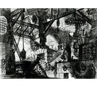 YURKO Mural Art Print Artwork Wall Art Famous Imaginary Prison By Battista Piranesi for Home Decor 60x90cm