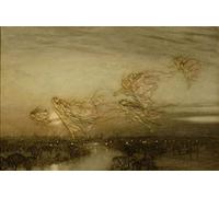 YURKO Vintage Art Painting Modern Poster Famous Twilight Dreams By Arthur Rackham for Home Decor 60x90cm