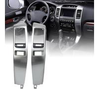 YURLOCY 2Pcs Air Vent Panel Fit for Toyota Land Cruiser Proda 120 Lexus GX470 2003-2009 Dash Center Air Conditioner Vent Outlet Trim Replace 5547460040 5547560040