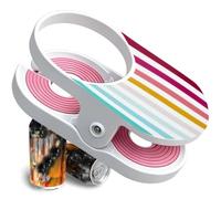 YURNB Clip-On Drink Holder, Secure Your Beverage Anywhere, Clip On Cup Holder, Portable Desktop Table Side, Anti-Spill Drink Holder for Cars, Desk, Chair, Suitable, Home, Offices (Rainbow)