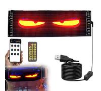 YURNB Devil Eyes Led, Programmable Flex Car Led Display With App Control Remote, Led Eye Light Signs for Car, Devil Eyes Light for Trucks, Large Dynamic Devil Eye Led Lights Screen for Car Window