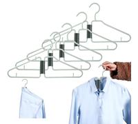 YURNB Portable Clothes Hanger, 5pcs Fold in Half Coat Hanger, Travel Hangers Foldable for Suitcase, Towel Rack Clothes Hangers, Folding Clothes Hangers, Pants Hanging Clip