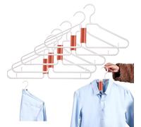 YURNB Portable Clothes Hanger, 5pcs Fold in Half Coat Hanger, Travel Hangers Foldable for Suitcase, Towel Rack Clothes Hangers, Folding Clothes Hangers, Pants Hanging Clip