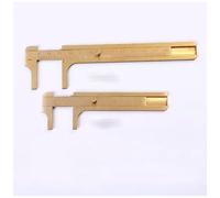 Yurosiay 1 Brass Triangle Ruler, Copper Measuring Ruler, Portable Ruler, Bookmark, Stationery, Suitable for Schools, Offices, Mathematics, Geometry Gifts, Drawing Tools, 8 cm Caliper