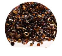 Yurosiay Pack of 1000 Glass Horn Beads Mix Glass Bugle Pen Beads Tubes Sticks Beads Spacer Beads Signal Horn Beads for Bracelet Necklace Jewellery Making Embroidery DIY Crafts