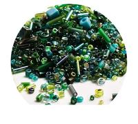 Yurosiay Pack of 1000 Glass Horn Beads Mix Glass Bugle Pen Beads Tubes Sticks Beads Spacer Beads Signal Horn Beads for Bracelet Necklace Jewellery Making Embroidery DIY Crafts