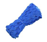 Yurosiay Rick Rack Ribbon 15 Yards x 5 mm Colourful Zag Braid Sewing Zig Zag Ribbon Wavy Ribbon S Shape Fabric Lace Rick Rack Trim Ribbon Zigzag Border for DIY Sewing Gift Packaging Sky Blue