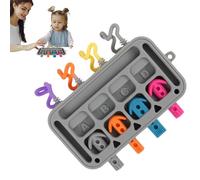 Yurosuis Activity Board for Baby,Silicone Educational Learning Toy,Toddler Sensory Toys - for 1-3 Years Old Kids Boys Girls Children Home School Kindergarten Travel