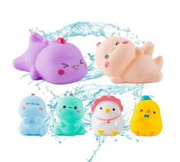 Yurosuis Animal Bath Toys | Squeak Animal Bath Toys for Fun | Water Float, Preschool Floating Squeaky, Baby Wash Shower Toy for Toddler Shower Party Favors