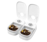 Yurosuis Automatic Feeder for Dogs, 350 ml Food Container with Non-Slip Design, Timed Automatic Feeder for Cats, for Treats and Meals from Small to Large