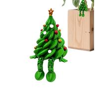 Yurosuis Christmas Tree - 3D Printed Christmas Decoration - With Moving Legs Cute Figures Decoration, For Desk, Living Room, Office, Festive Mood