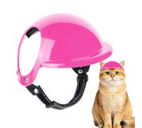 Yurosuis Dog Helmet with Ear Holes Decorative Adjustable Hat Outdoor Bicycle Helmet for Small Dog Breeds for Puppies Kittens Indoor Garden Travel Costume Walking Picnic Camping Cycling