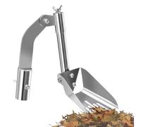 Yurosuis Gutter Cleaner Tool, Gutter Cleaning Tools from The Ground, Stainless Steel Lightweight Drainage Maintenance Cleaner Attachment for Villas Garden Townhouses Ditch