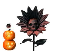 Yurosuis Halloween Skull, Scary Halloween Gothic Skull Decoration, Seasonal Decoration for Path, Balcony, Lawn, Walkway, Yard, Room, Outdoor, Garden, Patio