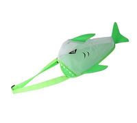 Yurosuis Shell Collecting Bag,Shark Design Cartoon Mesh Tote,Foldable Beach Shell Bag | for Rock Sand Toy Kids Family Boy Summer Vacation Pool Travel Swim Sea Lake