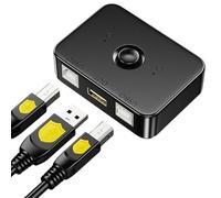 Yurosuis USB Printer Sharing Hub,USB Hub | Selector Station for Control Rooms Recording Studios Work Streaming Video Conferencing Home Game Setups