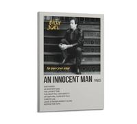 YURQWHRB An Innocent Man by Billy Joel Poster Wall Art Canvas Aesthetic Cover Vintage Poster Decorative Painting for Rooms 12x18inch(30x45cm) Frame-style