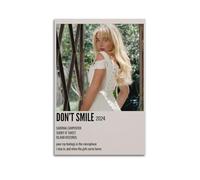 YURQWHRB Don't Smile Sabrina Carpenter Poster Wall Art Canvas Aesthetic Cover Vintage Poster Decorative Painting for Rooms 08x12inch(20x30cm) Unframe-style