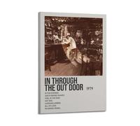 YURQWHRB In Through The Out Door by Led Zeppelin Poster Wall Art Canvas Aesthetic Cover Vintage Poster Decorative Painting for Rooms 12x18inch(30x45cm) Frame-style