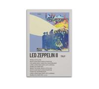 YURQWHRB Led Zeppelin II by Led Zeppelin Poster Wall Art Canvas Aesthetic Cover Vintage Poster Decorative Painting for Rooms 08x12inch(20x30cm) Unframe-style
