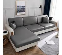 YURRO Anti Scratch PU Leather Sofa Cushion Cover,Water Resistant Sofa Seat Cover Protector,Backrest Sofa Slipcovers Replacement for 1/2/3/4 Seater