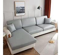 YURRO Anti Scratch PU Leather Sofa Cushion Cover,Water Resistant Sofa Seat Cover Protector,Backrest Sofa Slipcovers Replacement for 1/2/3/4 Seater