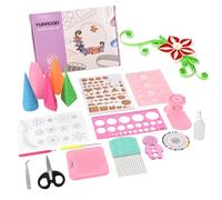 YURROAD 19pcs Complete Paper Quilling Tools Kit for Quilling Paper Art Craft - TL38