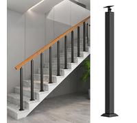 yurstcggh Black Stair Baluster,Balusters for Stairs,Prevent Falling,Stair Remodeling,for Corridor,Indoor Staircase,Patio and Porch Height-95cm/37.4in