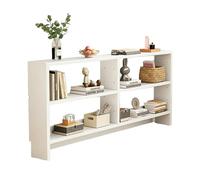 yurstcggh Narrow and Long Sofa Side Table,2-Tier Entryway Table,Narrow Freestanding Storage Unit,Save Space,Utilize Gaps,for Entryway,Front Hall,Hallway,Living White 150×15×86cm