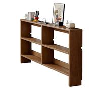 yurstcggh Narrow and Long Sofa Side Table,2-Tier Entryway Table,Narrow Freestanding Storage Unit,Save Space,Utilize Gaps,for Entryway,Front Hall,Hallway,Living Light Walnut Color 100×15×86cm