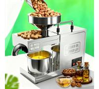 yurstcggh Oil Press Machine,1000W Automatic Oil Extractor,Food Grade 304 Stainless Steel,Commercial Electric Hot/Cold Extractor Intelligent Temperature Control,for Peanuts,Sesame Seeds,Nut,Soybean