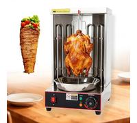 yurstcggh Shawarma Grill Machine,Electric Vertical Rotisserie Grill,360° Rotating Rotisserie,Commercial/home barbecue, for Kebabs, Gyros & Tacos,2400W Dual Heating,Parties Restaurants Food Halls