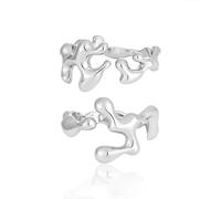 yuruyi Adjustable Matching Rings for Couple - Heart Gemstone Matching Promise Bands for Love, Romantic Engagement Ring for Couple, Wedding & Valentine's Gifts for Him/Her, Copper, Cubic Zirconia
