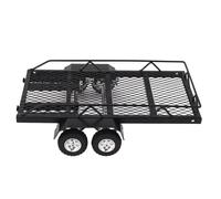 Yusat 1 24 RC Trailer Accessory, Iron Construction, High Load Capacity, Non-Slip Tires, Tow Bar, Fun DIY for RC Car SCX24, FCX24