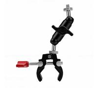 Yusat 1/4 Inch Threaded Dual Ball Head Arm, 360° All Round Adjustable Camera Mount with Standard Thread for Tripod, Car Vent, Dashboard, Motorcycle Handlebar