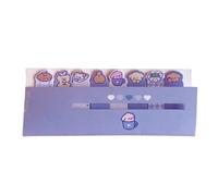 Yusat 15 Sheets of Cartoon Stickers, Animal Notepad, Strong Adhesive, Decorative Marker, Sticker, Tab, Notebook