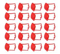 Yusat 20 Pcs Automatic Chicken Drinker Cups Rustproof Bright Color Drinking Cups for Chicken on the Farm (Red)