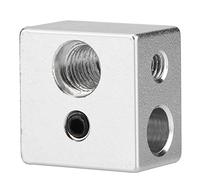 Yusat 20x20x13mm Aluminum MK10 Extruder Hotend Heater Block M7 Thread Heatbreak for 3D Printer