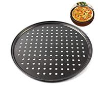 Yusat 28cm Non-Stick Pizza Pan, Perforated Pizza Tray, Round Pizza Baking Tray Baking Tool for Oven