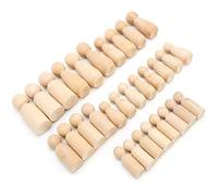 Yusat 30 Piece Wooden Doll Body, Unfinished Natural Shapes, Hand Painted, Crafts, JM01791