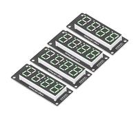 Yusat 4 Digit 7 Segment Display Module, TM1637 Driver Board 5V LED Digital Tube with Decimal Point for Clock (Green MRA041A)