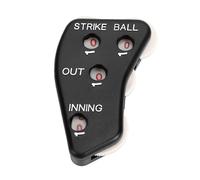 Yusat Baseball Umpire Clicker, 4 Dial ABS Counter for Recording Outs Innings Balls Strikes, with Cone Shape Grip (1PC)