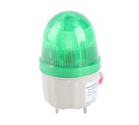 Yusat Berm Warning Light 5W Warning Lamp 5W Signal Light Alarm Lamp 220VAC 360 Full Coverage Water and Dust Proof Screw Fixed with Sound and for Factories Offices (Green)