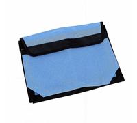 Yusat Boat Storage Bag, Self Adhesive Mesh Organizer with Hook and Loop Lid for Boat Accessories, Tools, Fishing Gear, Cabin, Console, Trailer (Blue)