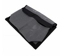 Yusat Boat Storage Bag, Self Adhesive Mesh Organizer with Hook and Loop Lid for Boat Accessories, Tools, Fishing Gear, Cabin, Console, Trailer (Gray)