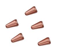 Yusat Brass Guitar Switch Tips for, 20 Pack Red Copper Knob C | Solid Brass Construction with Plastic Inner Core, Fits 3/4/5 Way Lever Switches for and Telecaster, X-shaped Bottom for