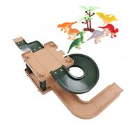 Yusat Children's Racetrack Construction Toy, Dinosaur Model, Easy to Assemble, Improve Fine Motor Skills, Flexible Track Play Set