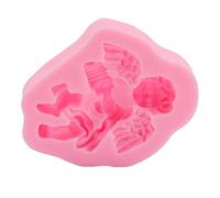 Yusat Chocolate Pattern Fondant Angel Pattern Chocolate Candy Pattern Elastic Soft Silicone for Cake Making
